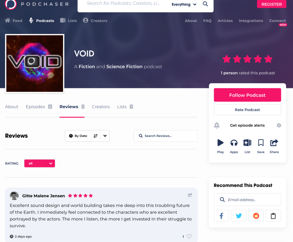 VOID review on Podchaser