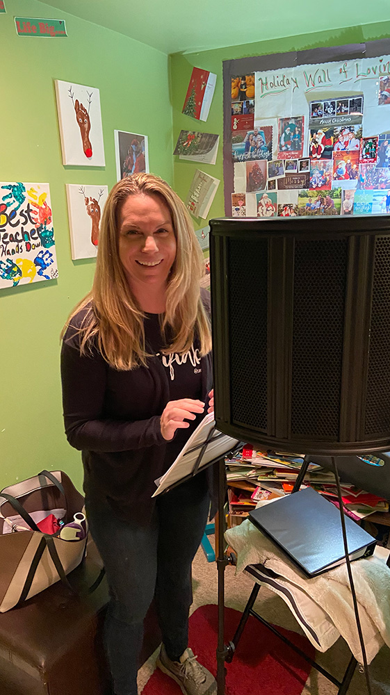 Aimee Theresa recording Regina Rex