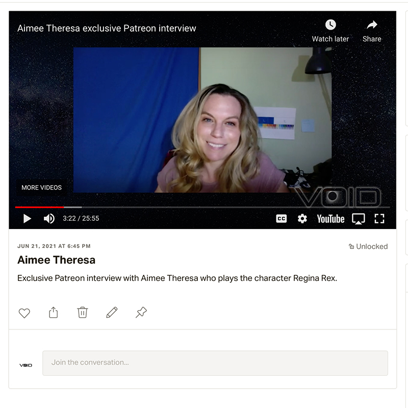 Aimee Theresa Patreon Interview