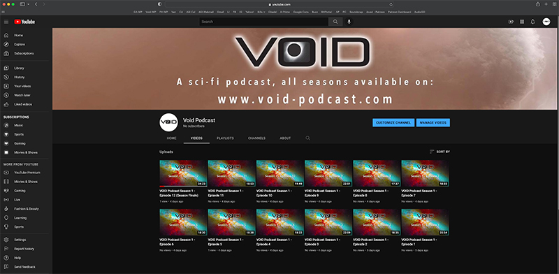 VOID on YouTube