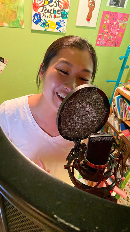 Linh Chia recording Serebella Reon for season 5